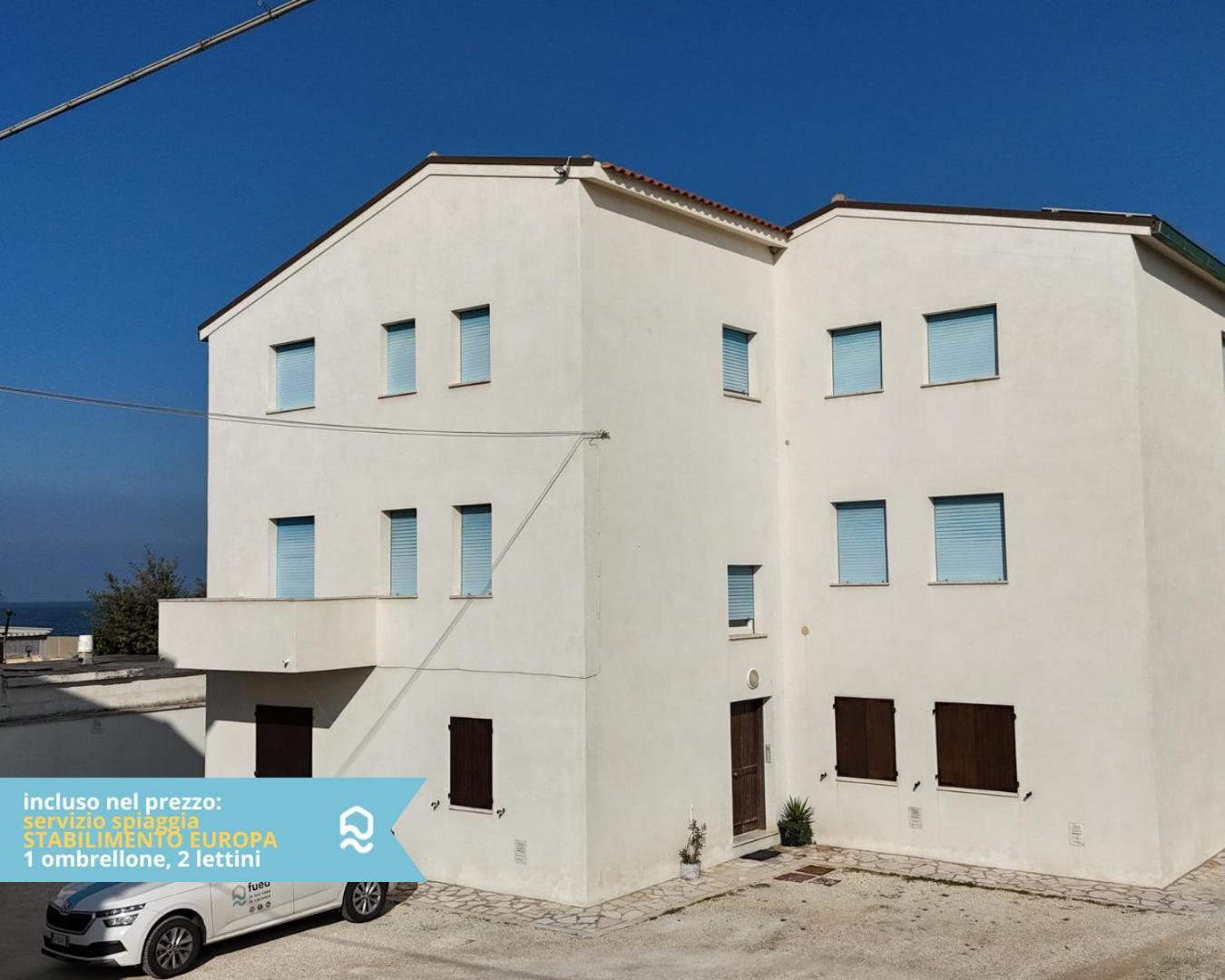 Rs321 - Marcelli, Trilocale Fronte Mare Con Spiaggia Inclusa Buitenkant foto